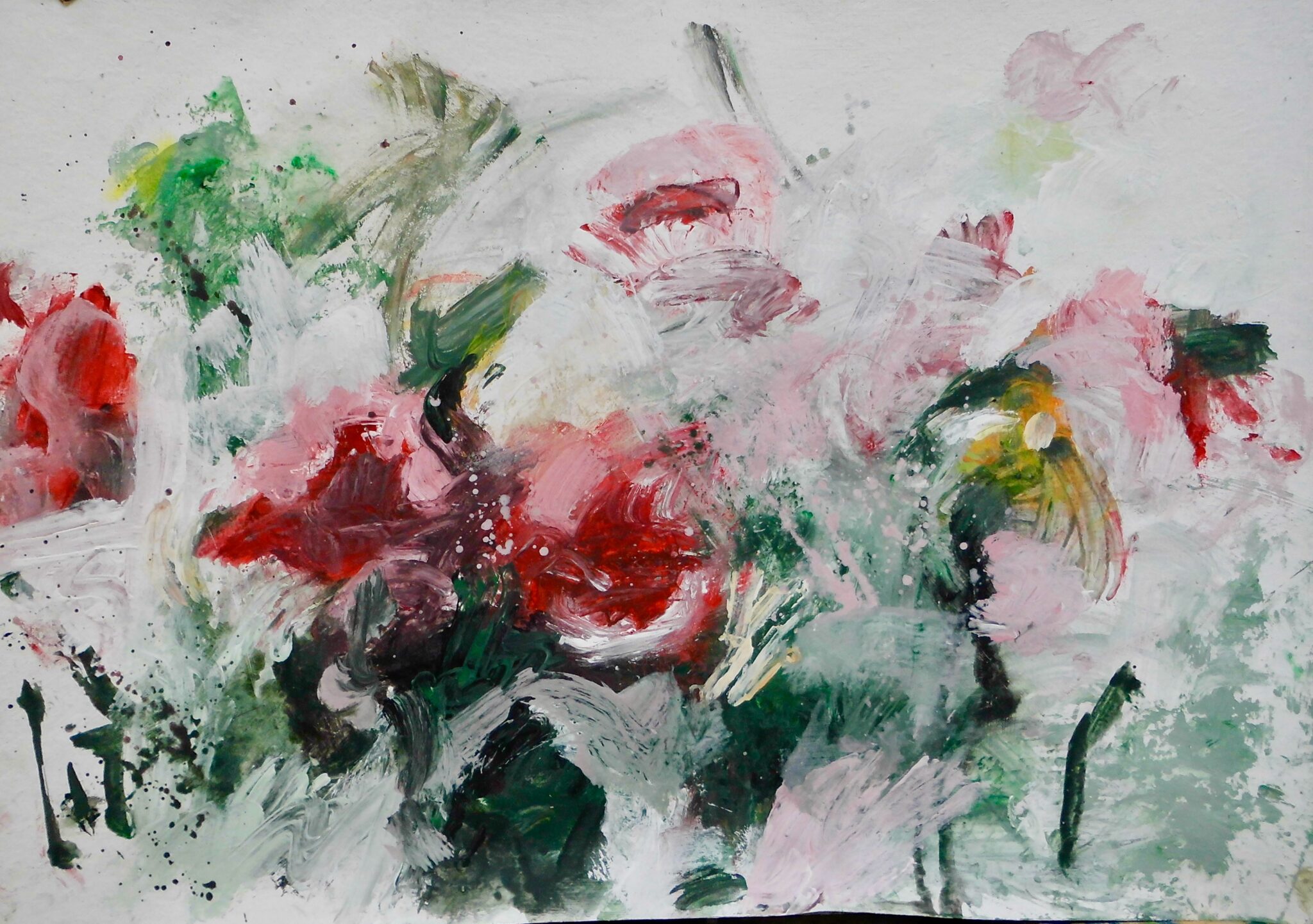 50 cm x 70 cm Mischtechnik auf Pappe