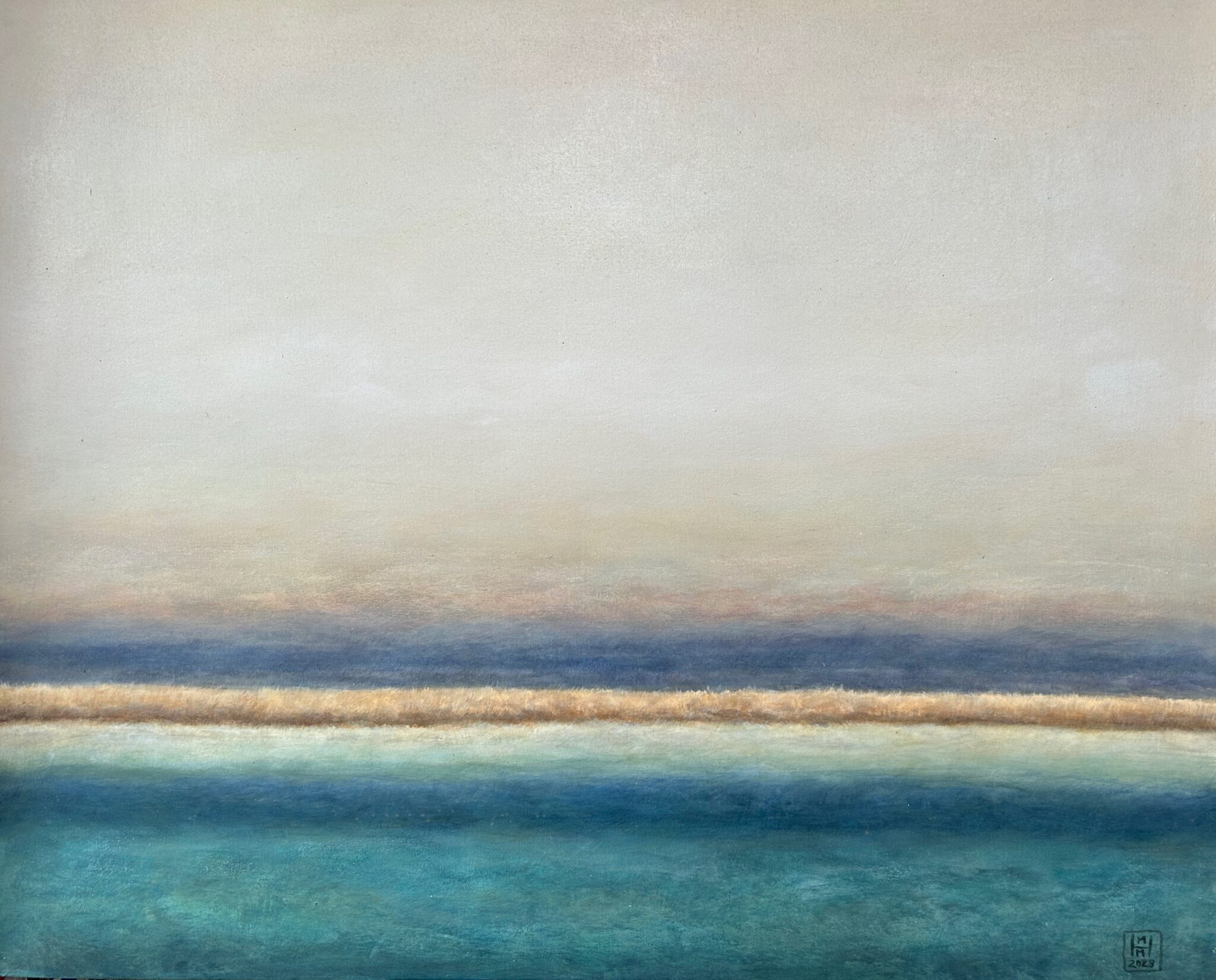 80 cm x 100 cm Pigmentlasur auf Leinwand