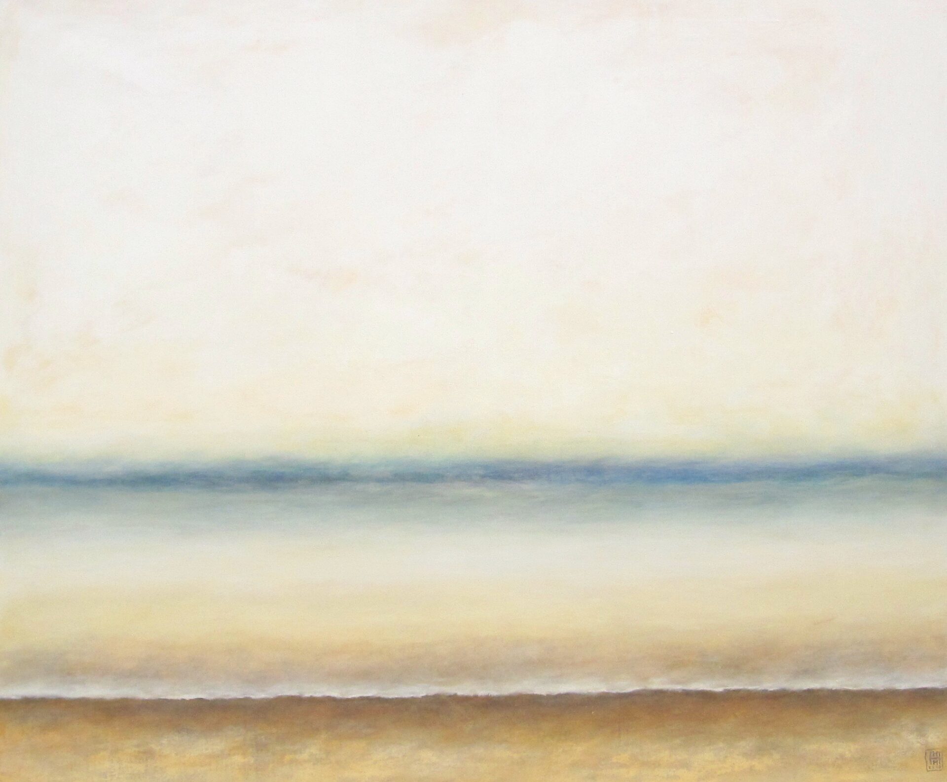 110 cm x 130 cm Pigmentlasur auf Leinwand